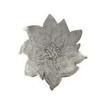 Poinsettia Pvc Placemat 30X45 - Silver - Each