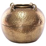 Antique Hammered Metal Planter 44CM X 36CM