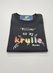 Girls Wilder Than My Curls Black T-Shirt - 7 To 8