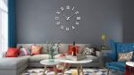 Diy Wall Clock Roman Numerals Mirror Finish