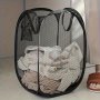Large Pop-Up Mesh Laundry Basket With Handles - Foldable Multi-Functional Storage For Dirty Clothes In Bathroom Bedroom & Dorm