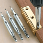 3PCS Self-centering Hinge Drill Bit Set: High-speed Steel For Quick & Precise Woodworking