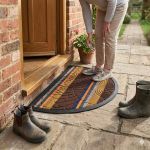 Half Moon Rainbow Multicolor Entrance Mat