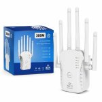 300MBPS Wi-fi Range Extender Signal Booster With Multi-antenna Design 2.4GHZ Wireless Repeater For Home Office Router Coverage E