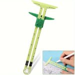 5-IN-1 Sliding Measuring Ruler For Sewing And Quilting - Ideal For Beginners Fabric Crafting Tool