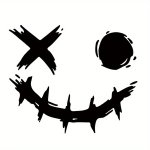 1PC Smile Face Heat Transfer Sticker Diy Iron-on Decals For Clothes T-Shirt Making Pillow Decorating Clothing Supplies & Appliqu