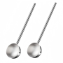 Small Soup Ladle 2OZ Long Handle Gravy Ladles For Kitchen 2 Pack