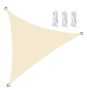 Sunshade Triangle Cream 6.0 X 4.2 X 4.2CM Including 3 Fixing Ropes