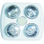 Bathroom Heating Lamp & Light 4 Lamp Plastic Finish