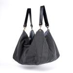 Milan Charcoal Canvas Tote Bag - Charcoal