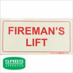 Parrot Photoluminescent 190MM Safety Sign F47 Firemans Lift