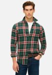 L S Cotton Lumberjack Shirt- Oregon Check Green