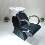 Reclining Salon Shampoo Chair With Ceramic Basin