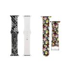 Apple Killer Deals Silicone Strap For 38 40 41MM Watch- Snake Skin & Colour Skull- S m & M l 2 Pack - Best Bargains Online