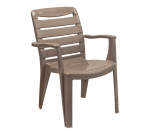 Mia High Back Chair - Cappuccino