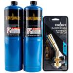 Combo Pack 2 X Propane Cylinder C w Pencil Flame Torch