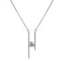 Cel Sta 925 Sterling Silver 1.00CT Moissanite Leah Necklace