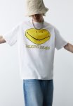 Loose Fit Vintage-look Printed T-Shirt - White Talking Heads