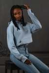 Daydreamer Fleece Hoodie In Periwinkle - XL