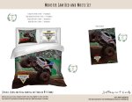 Kids Duvet Set Monster Jam Red And White