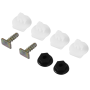 8 Pieces Front Wheel Arch Plastic Metal Screw Nut Set For Corsa C