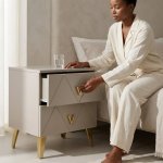 Modern Bedside Table Bedroom Storage Unit