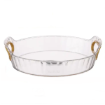 26.5" 25.5" 5.8" Cm Round Transparent Serving Tray- YL-467