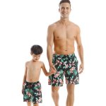Matching Father Or Son Tropical Swim Shorts - 2XL
