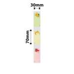 NB451 - - B1 B21 B3S B4 - 30X70MM - 110 Fruity Party Labels