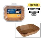 Air Fryer Liners 18X11X6CM Rect 50PC