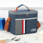 Insulated Lunch Bags With Shoulder Straps - Blue