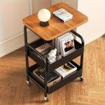 Zs - 2 In 1 Trolley Table - White