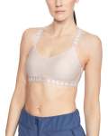 Womens Ua Wordmark Strappy Sportlette - Apex Pink XL