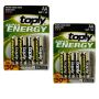 Aa Battery 1.5V. R6P Zinc Carbon Batteries 50% Plus - Pack Of 8