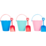 Bucket And Spade Beach Toy Set 2 Piece Colour May Vary