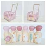 Car Pushcart + Chunky Bowling Set