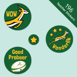 Sports Teams - Springbok Merit Labels - Afrikaans