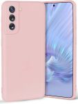 Peach Pink Silicone Case For Samsung Galaxy S22 S22+