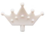 Parts Minifigure Crown Tiara 5 Points Rounded Ends 33322 - White