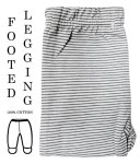 Mother's Choice Footed Legging - Grey Pin Stripe