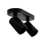R343 Coastline 2LIGHT Black GU10 Surface Mount Spotlight