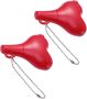2PCS Heart-shaped Audio Splitter Adapter Headphone Cable Divider