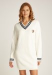 Tommy Hilfiger Tjw Crest Sweater Dress - Ancient White