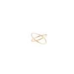 Goldair Gold Classic Crossover Ring - M l