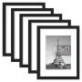 5 Piece Picture Frames Set 8.5 X 11INCH Photo Certificate Frames - Black