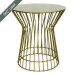 Goldair Gold Monica Side Table