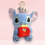 Stitch Style Plush Chef Keyring – Light Blue