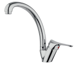 Chromium Mixer - Sink With High Barrel