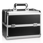 Makeup Case Cosmetic Box Organiser For Travel - 3 Tier - Aluminum