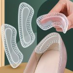 Heel Pads For Shoes 1 Pair Shoe Heel Inserts Soft Gel Heel Cushions For Pain Relief & Tighter Fit Heel Grips For Men Women's